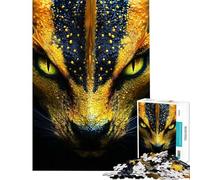 Puzzle da 1000 pezzi per adulti con drago dorato primi piani di animali gioco pratico divertente e spiritoso regalo di compleanno regalo (dimensioni 50x75cm)