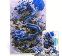 Puzzle da 1000 pezzi per adulti con drago giapponese e tatuaggio, giocattolo educativo, divertente e spiritoso, ideale per rafforzare il legame di coppia 38x52cm
