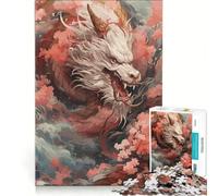 Puzzle da 1000 pezzi per adulti con drago giapponese, gioco pratico, assemblaggio di modelli, compleanni e occasioni speciali 38x52cm