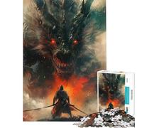 Puzzle da 1000 pezzi per adulti con drago samurai e mostro puzzle da parete un'opera d'arte ideale come regalo per tutta la famiglia (dimensioni 50x75cm)