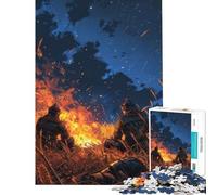 Puzzle da 1000 pezzi per adulti con due cavalieri guerrieri Impegnativo da completare ma divertente e umoristico Gioco rilassante per ragazzi dai 14 anni in su 38x52cm