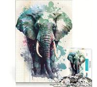 Puzzle da 1000 pezzi per adulti con elefante, gioco impossibile, sfida difficile, per rafforzare l'amore tra le coppie 50x75cm