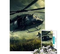 Puzzle da 1000 pezzi per adulti con elicottero militare ideale per ragazzi e adolescenti Gioco interattivo per migliorare la memoria Regalo perfetto per amici e familiari (dimensioni 50x75cm)