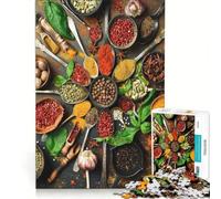 Puzzle da 1000 pezzi per adulti con erbe aromatiche e spezie colorate, giocattolo fai-da-te, per divertimento in famiglia, per rafforzare l'amore tra le coppie 38x52cm
