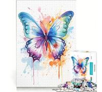 Puzzle da 1000 pezzi per adulti con farfalla monarca decorazione da parete attività divertenti da fare in casa per rafforzare il legame di coppia 38x52cm