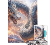 Puzzle da 1000 pezzi per adulti con fate e draghi difficile e stimolante antistress e rilassante adatto a partire dai 14 anni 38x52cm