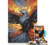 Puzzle da 1000 pezzi per adulti con fenice astratta gioco pratico decorazione da parete adatto per la decorazione della scrivania 38x26cm