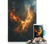 Puzzle da 1000 pezzi per adulti con fenice rossa gioco educativo migliora la memoria compleanno e Natale 38x52cm
