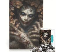 Puzzle da 1000 pezzi per adulti con figura dalla pelle screpolata che emerge dal muro, gioco per famiglie, rilassante e stimolante per la coppia 50x75cm
