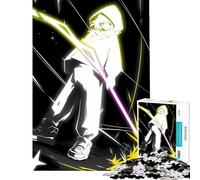 Puzzle da 1000 pezzi per adulti con figura incappucciata e falce energetica gioco rompicapo giocattolo avvincente per coltivare la pazienza regalo divertente per donne (dimensioni 38x52cm)