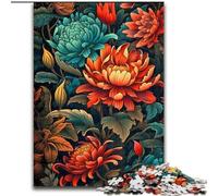 Puzzle da 1000 pezzi per adulti con fiori che sbocciano, in legno, regalo perfetto per genitori, amanti e amici - età 14+, 50x75cm, gioco interattivo per famiglie