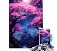 Puzzle da 1000 pezzi per adulti con fiori di ciliegio arte giapponese difficile e stimolante un'opera d'arte gioco educativo adatto a persone dai 14 anni in su (50x75cm)