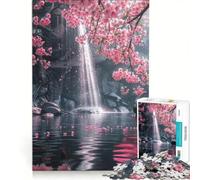 Puzzle da 1000 pezzi per adulti con fiori di ciliegio giapponesi Sakura, gioco pratico, assemblaggio di motivi, compleanni e occasioni speciali 50x75cm