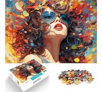 Puzzle da 1000 pezzi per adulti con fiori e donne. Il gioco del pensiero è adatto per tutta la famiglia e per adolescenti dai 14 anni in su, 50 x 75 cm