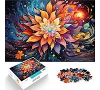 Puzzle da 1000 pezzi, per adulti, con fiori, gioco di sfida, per intelligenza cerebrale, per adolescenti dai 14 anni, 26 x 38 cm