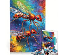 Puzzle da 1000 pezzi per adulti con formiche colorate, giocattolo fai-da-te, per divertimento in famiglia, per rafforzare l'amore tra le coppie 50x75cm