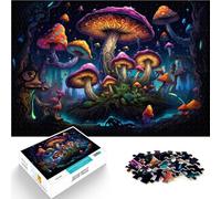 Puzzle da 1000 pezzi per adulti con funghi divertenti giochi Aiuta il cervello ad allenare i giocattoli avvincenti per promuovere la pazienza 26 x 38 cm