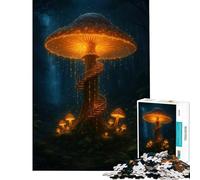 Puzzle da 1000 pezzi per adulti con fungo luminoso e scala a chiocciola giocattolo educativo per tutta la famiglia difficile ideale come regalo di Babbo Natale segreto (dimensioni 50x75cm)