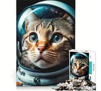 Puzzle da 1000 pezzi per adulti con gatto, gioco educativo, sfida impegnativa, per rafforzare l'amore tra le coppie 38x52cm