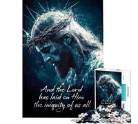 Puzzle da 1000 pezzi per adulti con Gesù Cristo e l'Agnello di Dio Puzzle per adulti giochi rilassanti che migliorano la memoria ideali come regalo di compleanno o per occasioni speciali (50x75cm)