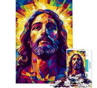 Puzzle da 1000 pezzi per adulti con Gesù Cristo Resurrezione e Pasqua Puzzle per adulti gioco per famiglie divertente e stimolante ideale come regalo (dimensioni 50x75cm)