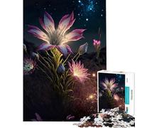 Puzzle da 1000 pezzi per adulti con giglio rosa e bianco gioco intellettuale rompicapo analisi e logica ottimo regalo e giocattolo (dimensioni 75x50cm)