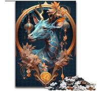 Puzzle da 1000 pezzi per adulti con giraffa e incantesimi, in cartone, per adolescenti e ragazzi, ideale come regalo di compleanno e per le feste, 1000 pezzi(26x38cm)