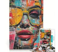Puzzle da 1000 pezzi per adulti con graffiti urbani e arte di strada gioco educativo corsa a tempo ideale come regalo per tutta la famiglia 38x52cm