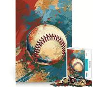 Puzzle da 1000 pezzi per adulti con grafica a schizzi di baseball,ritagli precisi,gioco cognitivo divertente,gioco per il tempo libero,regalo di Natale rilassante (50x75cm)
