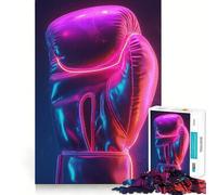 Puzzle da 1000 pezzi per adulti con guantoni da boxe,estetica accattivante,gioco di logica e pensiero creativo,ideale per il tempo libero,con soggetto natalizio 50x75cm