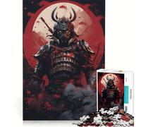 Puzzle da 1000 pezzi per adulti con guerriero giapponese in stile Deco Art, gioco rompicapo, difficile, compleanno e Natale 50x75cm