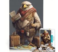 Puzzle da 1000 pezzi per adulti con guida di viaggio e aquila gioco pratico divertente antistress compleanni e altre occasioni 50x75cm