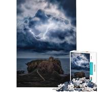 Puzzle da 1000 pezzi per adulti con il Castello di Dunnottar Scozia Un gioco rompicapo che crea dipendenza e aiuta a coltivare la pazienza Un regalo divertente per donne (dimensioni 38x26cm)