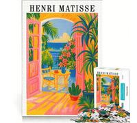 Puzzle da 1000 pezzi per adulti con il dipinto "Finestra aperta" di Henri Matisse gioco interattivo interazione genitore-figlio ideale come regalo per tutta la famiglia 38x52cm