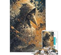 Puzzle da 1000 pezzi per adulti con il Dottor Peste incappucciato difficile e stimolante ideale per la decorazione della casa e per bambini dai 14 anni in su (38x52cm)