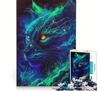 Puzzle da 1000 pezzi per adulti con il Gatto Cosmico, gioco educativo, analisi e logica, sfida unica 38x26cm