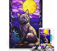 Puzzle da 1000 pezzi per adulti con il gatto Munchkin gioco educativo difficile ideale come regalo di compleanno o per occasioni speciali 38x52cm