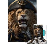 Puzzle da 1000 pezzi per adulti con il leone arrabbiato e i pirati Gioco stimolante educativo decorazione da parete ottimo regalo e giocattolo (dimensioni 38x26cm)