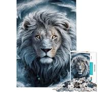 Puzzle da 1000 pezzi per adulti con il leone dell'era glaciale divertente gioco di analisi e logica per genitori e figli (dimensioni 38x52cm)
