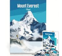 Puzzle da 1000 pezzi per adulti con il Monte Everest e il Nepal, giocattolo fai-da-te, interazione genitore-figlio, rafforza l'amore tra le coppie 50x75cm