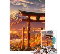 Puzzle da 1000 pezzi per adulti con il Monte Fuji e il cancello Torii Aiuta a stimolare la mente è un'attività per tutta la famiglia e un gioco educativo adatto a partire dai 14 anni (38x26cm)
