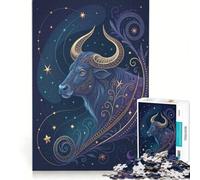 Puzzle da 1000 pezzi per adulti con il segno zodiacale del Toro gioco rompicapo difficile per rafforzare l'amore tra le coppie 38x52cm