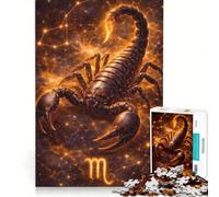Puzzle da 1000 pezzi per adulti con il segno zodiacale dello Scorpione gioco educativo difficile e stimolante ideale come regalo 38x26cm