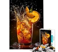 Puzzle da 1000 pezzi per adulti con il tema del Long Island Cocktail Impegnativo da completare ma divertente e umoristico Gioco rilassante per ragazzi dai 14 anni in su 38x52cm