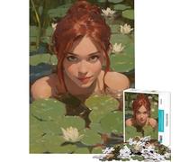 Puzzle da 1000 pezzi per adulti con il tema "Il Giglio del Lago": un gioco rilassante per tutta la famiglia adatto a partire dai 14 anni (38x52cm)