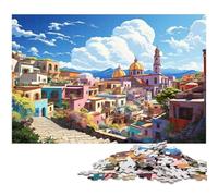 Puzzle da 1000 pezzi per adulti con illustrazione colorata della Provenza puzzle di carta divertente regalo da 1000 pezzi (38x26 cm)