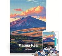 Puzzle da 1000 pezzi per adulti con illustrazione del monte Mauna Kea gioco interattivo gara di velocità manuale con pezzi a incastro di forma casuale 50x75cm