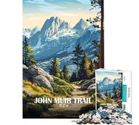 Puzzle da 1000 pezzi per adulti con illustrazione del paesaggio del John Muir Trail Gioco per famiglie sfida per l'intelligenza giocattolo che crea dipendenza ottimo per il divertimento in famiglia