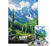 Puzzle da 1000 pezzi per adulti con illustrazione del Parco Nazionale di Banff Canada Giochi rilassanti educativi e didattici ideali come regalo di Babbo Natale segreto o attività per la famiglia