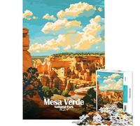 Puzzle da 1000 pezzi per adulti con illustrazione del Parco Nazionale di Mesa Verde giocattolo educativo per tutta la famiglia perfetto come decorazione e regalo di compleanno (dimensioni 50x75cm)
